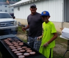 <h5>Tom & Charlie on the Grill</h5>